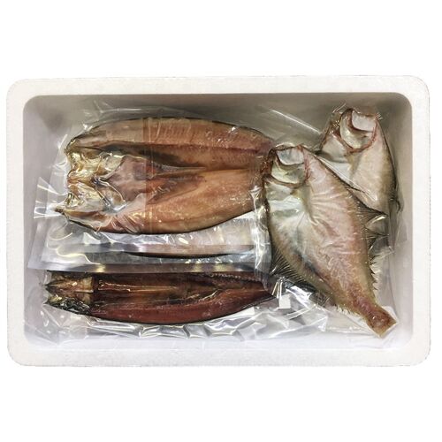 北海道 一夜干し詰合せ Gセット (ほっけ 2枚・姫鱈 4本・宗八かれい 2枚・秋刀魚 1枚)