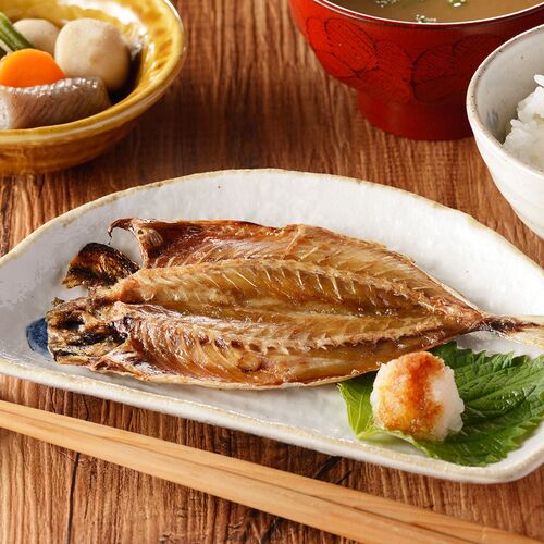 骨までやわらか干物セット D (アジ開き しお・みりん 鯖 計13枚)