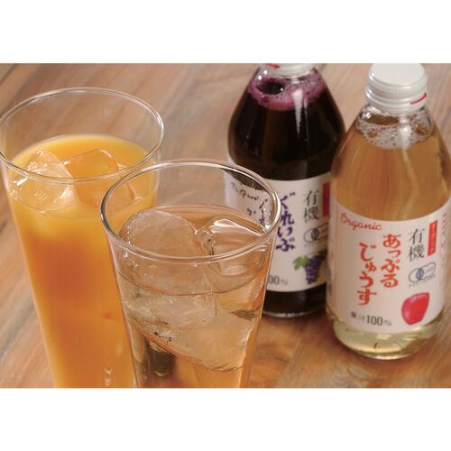 オーガニックジュース 250ml×8 (グレープコンコード×2 グレープナイアガラ×2 アップル×2 オレンジ×2)
