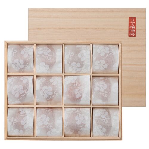 和歌山 紀州南高梅 石神の梅干 (うす塩味梅) 12粒 (240g) 木箱入り