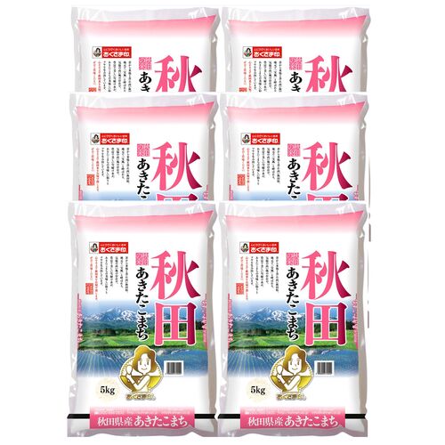 秋田県産 あきたこまち 5kg×6
