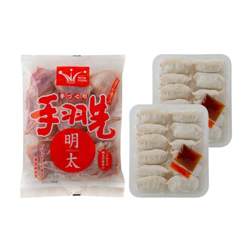 手羽めんたい&黒豚ぎょうざセット (手羽めんたい10本入×1 黒豚ぎょうざ12個入×2)