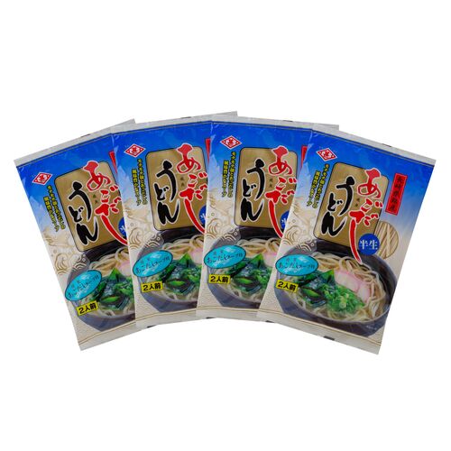 あごだしうどん 4袋 (1袋200g (めん180g) スープ付/2人前)