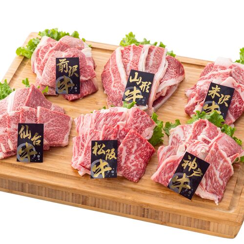 6大銘柄和牛焼肉食べ比べ