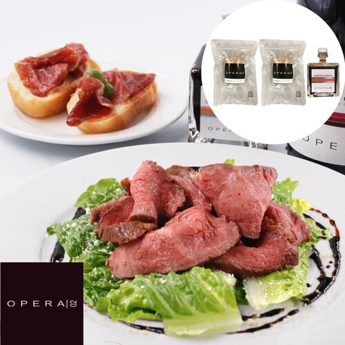 「OPERA02」黒毛和牛ローストビーフと9年熟成バルサミコ酢
