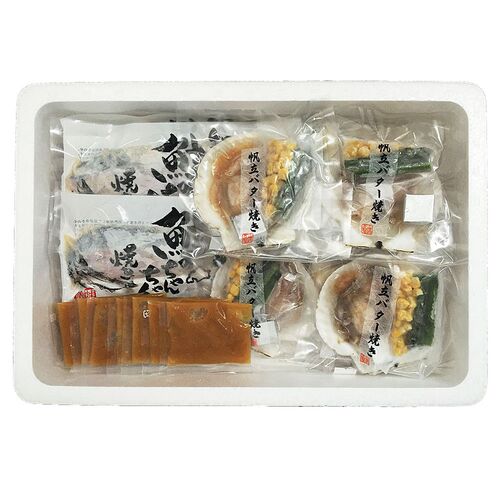 北海道 鮭のちゃんちゃん焼きと帆立バター焼き Cセット(切身80g×5枚､帆立バター焼き)