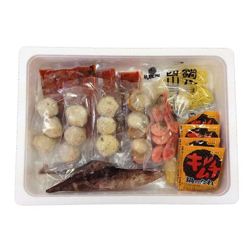 北海道 海鮮キムチ鍋 Bセット (白菜キムチ300g、各種具材)