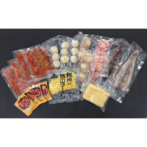 北海道 海鮮キムチ鍋 Cセット (白菜キムチ400g、各種具材)