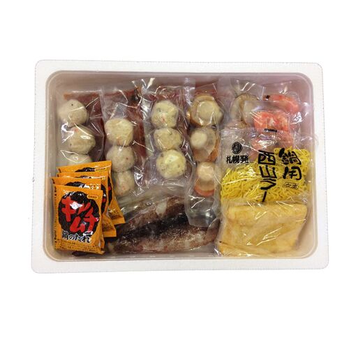 北海道 海鮮キムチ鍋 Cセット (白菜キムチ400g、各種具材)