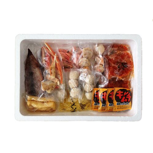 北海道 海鮮キムチ鍋 Dセット (白菜キムチ300g、各種具材)