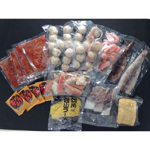 北海道 海鮮キムチ鍋 Eセット (白菜キムチ400g、各種具材)