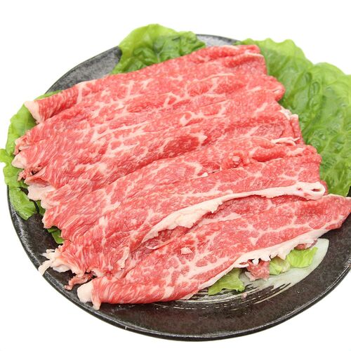 兵庫 「じごろ七厘焼肉 金べこ」 三田和牛 焼きしゃぶ用 肩バラ スライス400g