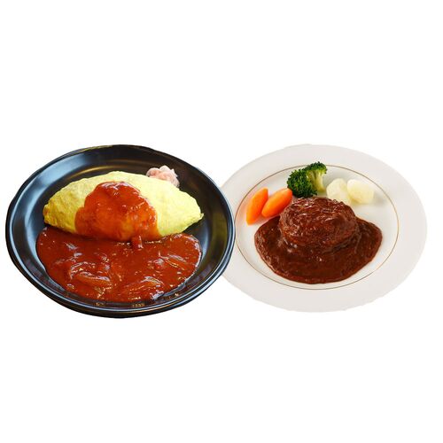 大阪 「北極星」 オムライス＆ハンバーグセット