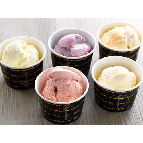 「銀座千疋屋」 銀座プレミアムアイス 計10個(5種類120ml×各2個)