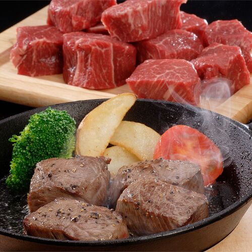 滋賀近江「松喜屋」 近江牛ひとくちステーキ 350g (ロース)