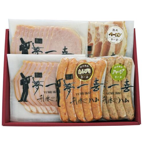 大阪 「夢一喜フーズ工房」 ハム・ウインナー詰合せ E