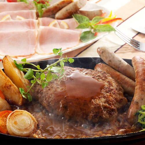 大阪 「夢一喜フーズ工房」手ごねハンバーグ A