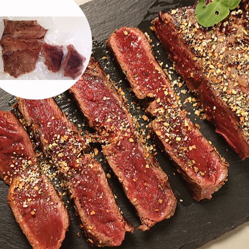 長野 大正8年創業 馬刺専門店「若丸」 馬肉ステーキセット