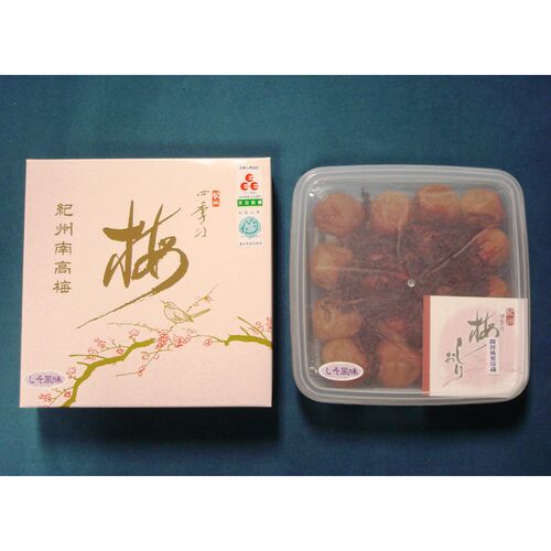 和歌山 紀州南高梅「紀州四季の梅」 しそ風味 (塩分6%) 500g