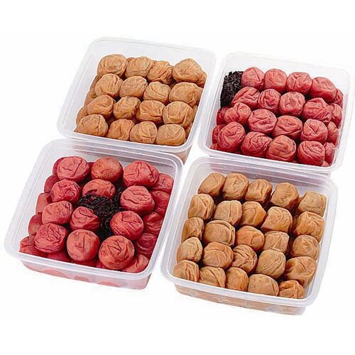 和歌山 紀州南高梅 梅干 4種詰合せ (昔風味 うす塩味 はちみつ風味 しそ風味) 各1kg