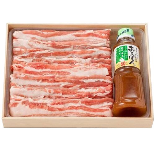 三重 さくらポーク しゃぶしゃぶ＆ポン酢セット (バラ500g ポン酢300ml)