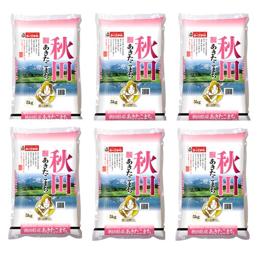 秋田県産 あきたこまち 5kg×6