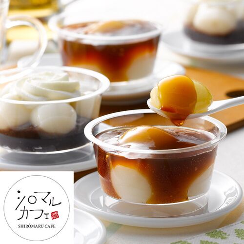 北海道 「シロマルカフェ」 白玉スイーツセット