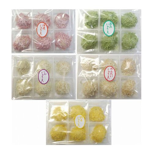 佐賀県名物 彩色いかしゅうまい 5種類 (25g×6個)