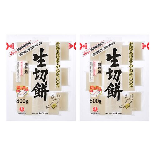 新潟 魚沼産こがね米100％生切餅 800g×2