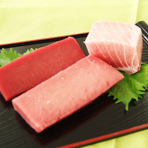 静岡 天然南まぐろ赤身中とろ（不定形柵）