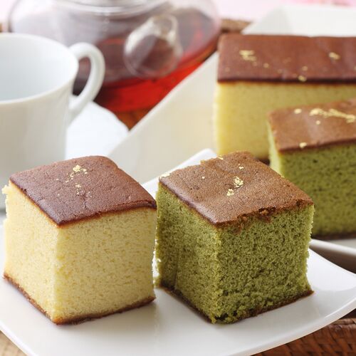 京都・伏見 「三源庵」 金箔カステラ