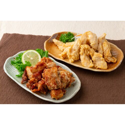 大分名物 豊後 とり天&唐揚げセット (とり天500g 唐揚げ300g×2)