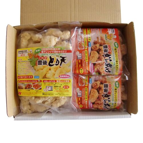 大分名物 豊後 とり天&唐揚げセット (とり天500g 唐揚げ300g×2)