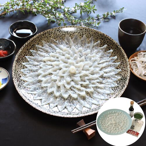 山口 下関 「河久」 ふく刺し B(とらふぐ刺身150g)