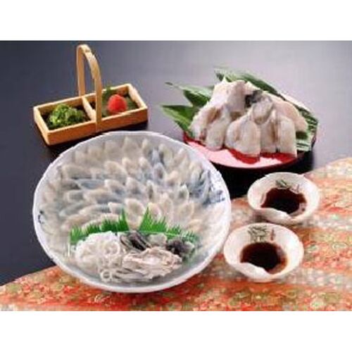 山口 下関 「河久」 国産とらふく刺身＆ちりセット