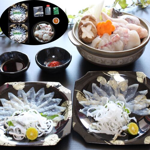 山口 下関 「河久」 とらふぐ料理セット B(とらふぐ刺身20g×2)