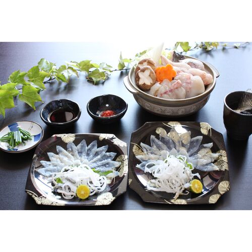 山口 下関 「河久」 とらふぐ料理セット B(とらふぐ刺身20g×2)
