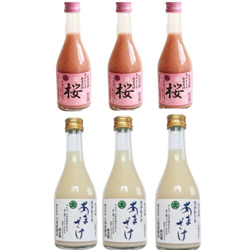新潟　三崎屋醸造　ストレート桜あまざけセット (310g×6本)