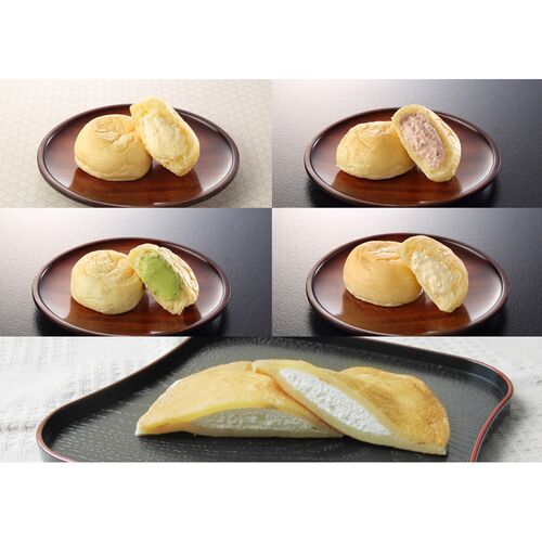 岡山 生クリームパン＆もっちりどら焼きセット (クリームパン8個 どら焼き8個)