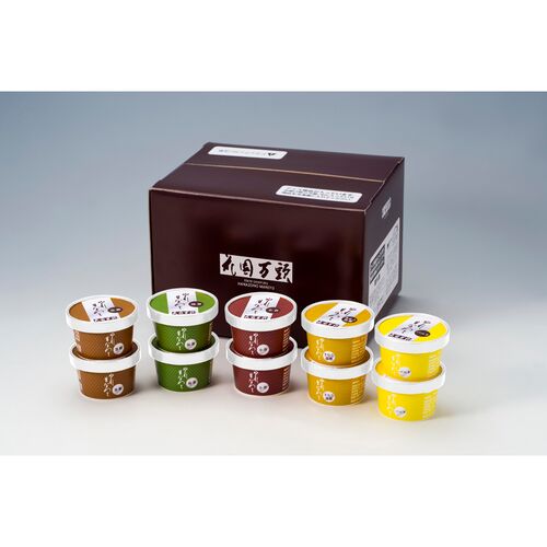 東京・新宿「花園万頭」ぬれ甘なつとアイス詰合せ 90ml×10個