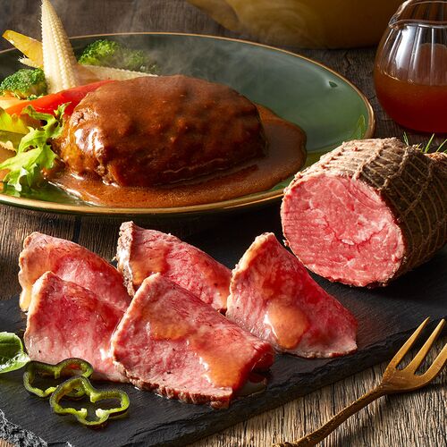 大阪 「洋食Ｒevo」 黒毛和牛コンビセット