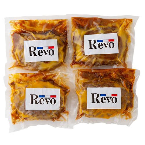 大阪 「洋食Ｒevo」 名物黒バーグ (200g×4)