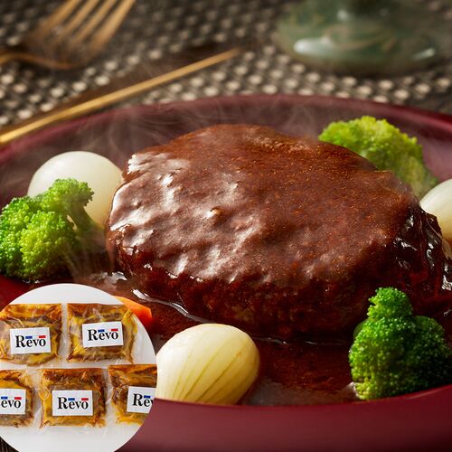大阪 「洋食Ｒevo」 名物黒バーグ(200g×5)