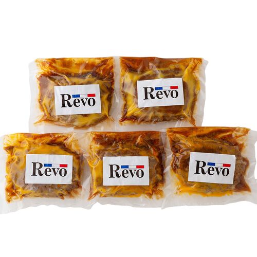 大阪 「洋食Ｒevo」 名物黒バーグ(200g×5)