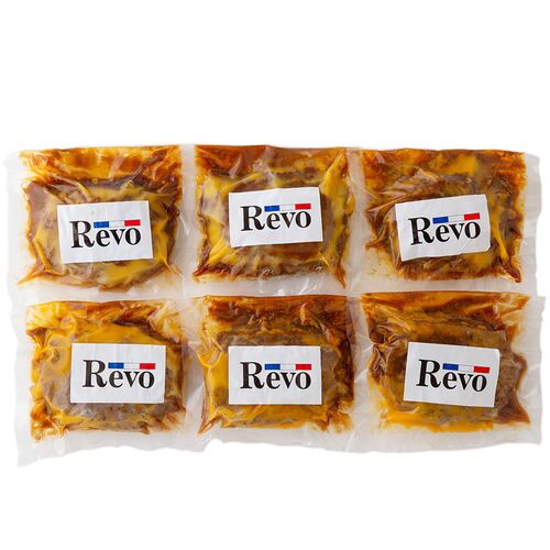 大阪 「洋食Ｒevo」 名物黒バーグ (200g×6)