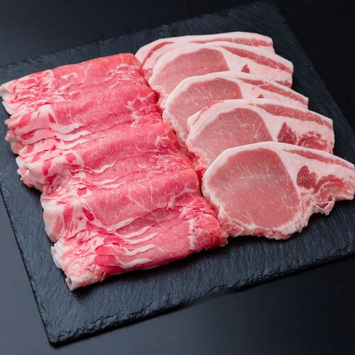 沖縄琉球ロイヤルポーク ロースステーキ&しゃぶしゃぶセット