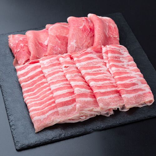 千葉県産 バナナパインポーク ロース・バラしゃぶしゃぶ（計1kg）