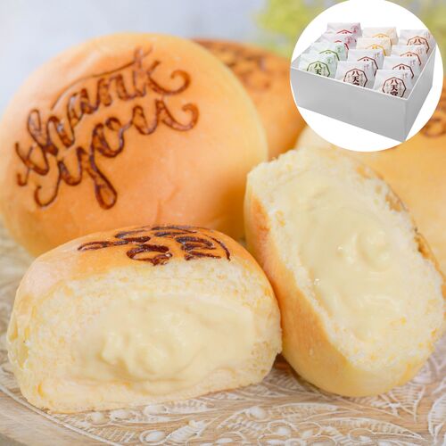 スプリングセール 広島 「八天堂」 プレミアムフローズンThank you くりーむパン 12個詰合せ