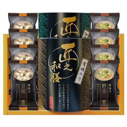 フリーズドライのおみそ汁と有明のリ・佃煮詰合せ B