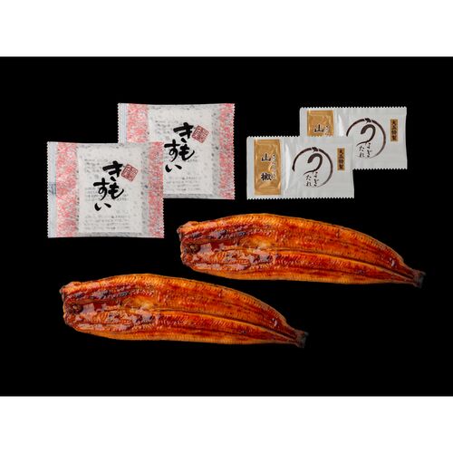 「山道養鰻場」 宮崎県産うなぎ 2尾 計240g（肝吸付き)